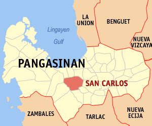 san carlos city pangasinan map